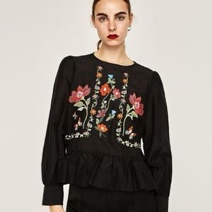 Zara floral top